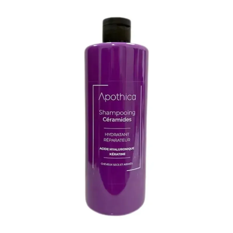 Apothica Shampooing Céramides Cheveux Secs et Abîmés 400 ml