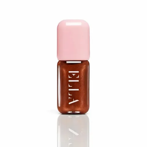 ELLA Glossy Tinted Kiss Huile Gloss Pailletée et Soin Shiny Shocolat SPF 20