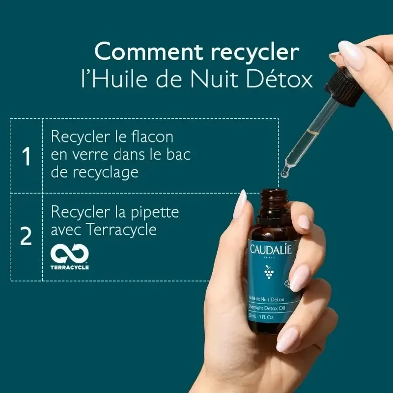 CAUDALIE Vinoclean Huile de Nuit Détox Bio 30 ml — photo 2