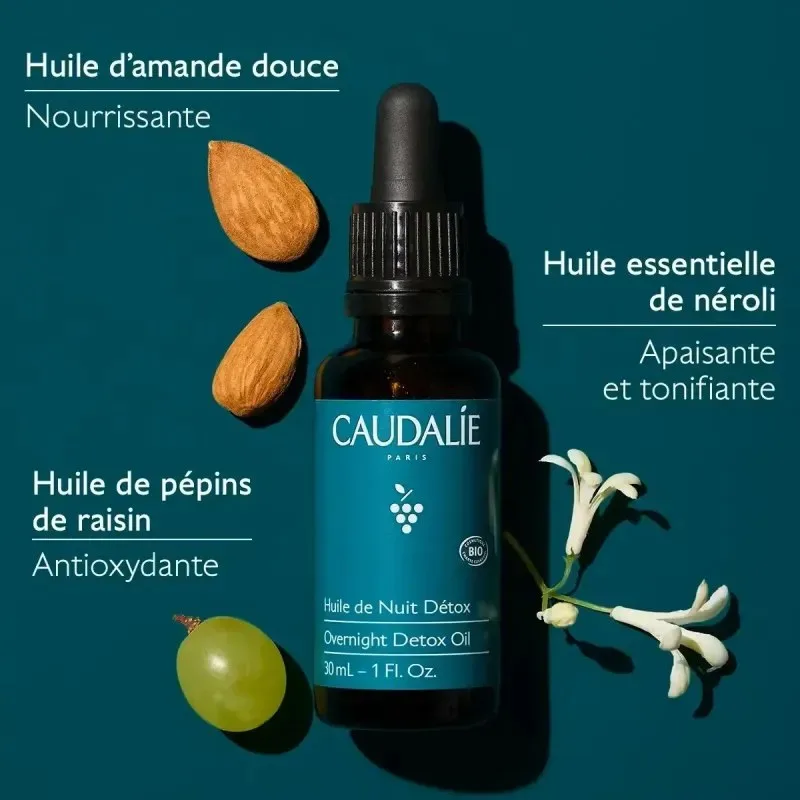 CAUDALIE Vinoclean Huile de Nuit Détox Bio 30 ml — photo 3
