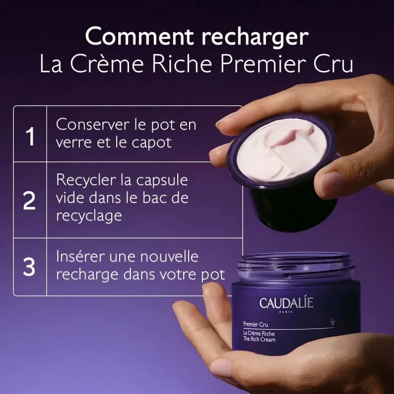CAUDALIE Premier Cru la Crème Riche Anti-Âge Recharge 50 ml — photo 3