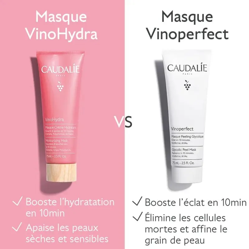 CAUDALIE VinoHydra Masque-Crème Hydratant 75 ml — photo 3