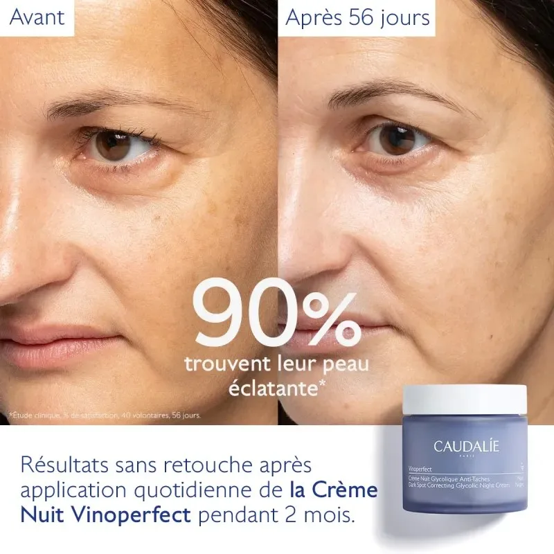 CAUDALIE Vinoperfect Crème Nuit Glycolique Anti-Taches 50 ml — photo 3