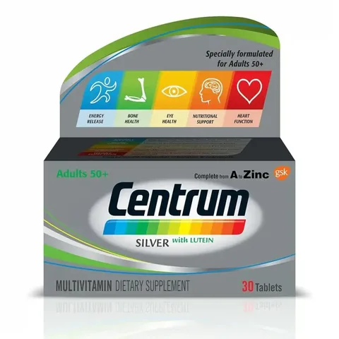 Centrum Silver with Lutein 30 comprimés