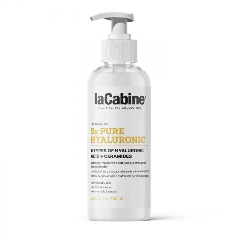 LA CABINE Gel Nettoyant à l'Acide Hyaluronique Pur 5x 250 ml