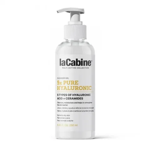 LA CABINE Gel Nettoyant à l'Acide Hyaluronique Pur 5x 250 ml