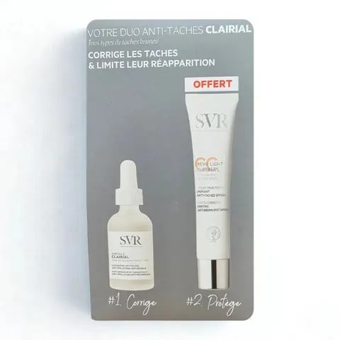 SVR Coffret Ampoule A Lift 0,3 % 30 ml + Clairial Crème Anti-Taches Brunes SPF50+ 40 ml