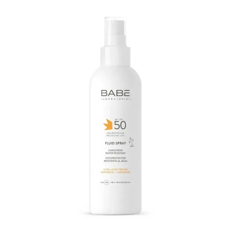 BABÉ Spray Corporel Fluide et Résistant à l'Eau SPF50 200 ml