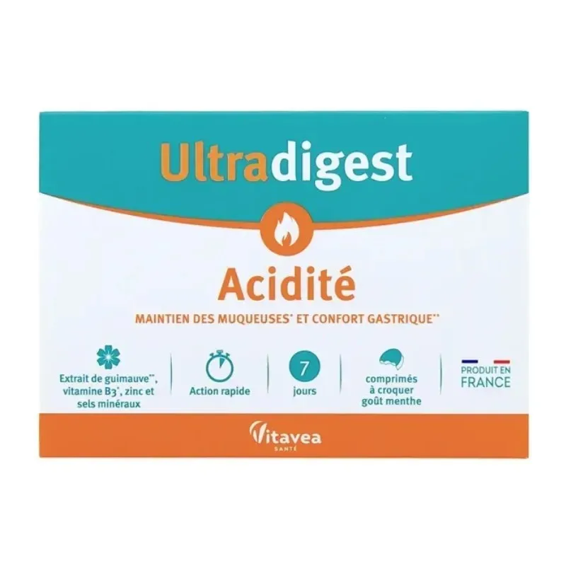 VITAVEA Santé Ultradigest Acidité 14 Comprimés