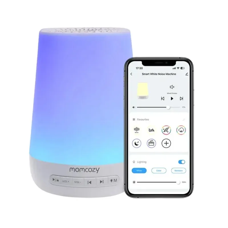 MOMCOZY DreamLight 2 en 1 Machine à Sons et Veilleuse WN002