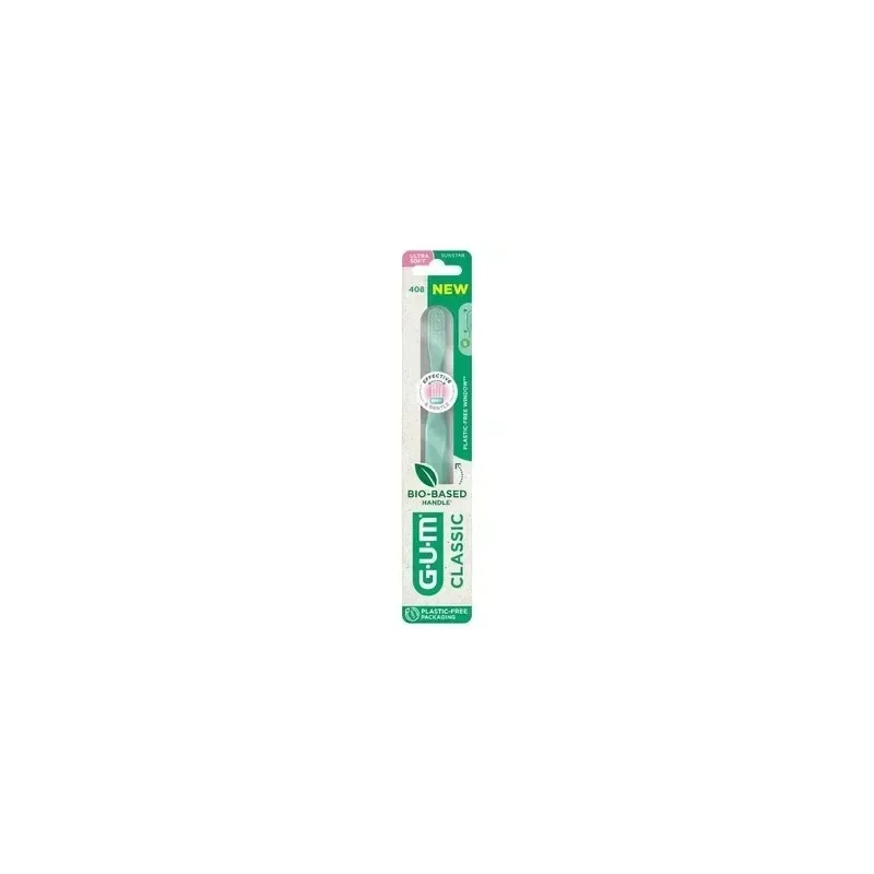 GUM Classic Brosse à Dents Biosourcée Ultra Souple 408