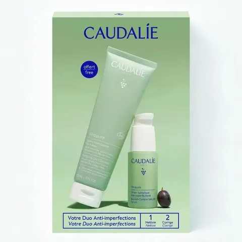 CAUDALIE Vinopure Duo Anti-Imperfections Sérum et Gelée Nettoyante