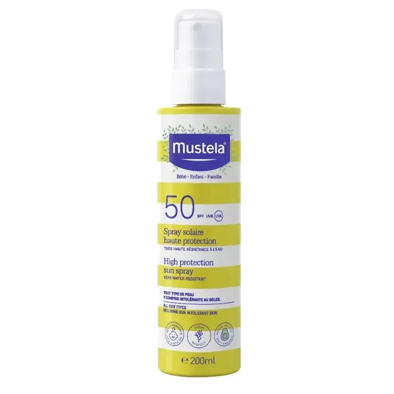 MUSTELA Spray Solaire Haute Protection SPF50 200 ml