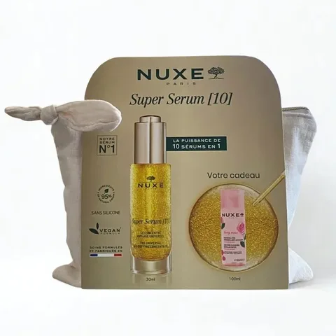 NUXE Trousse Super Sérum [10] 30 ml et Eau Micellaire Apaisante 3 en 1 200 ml