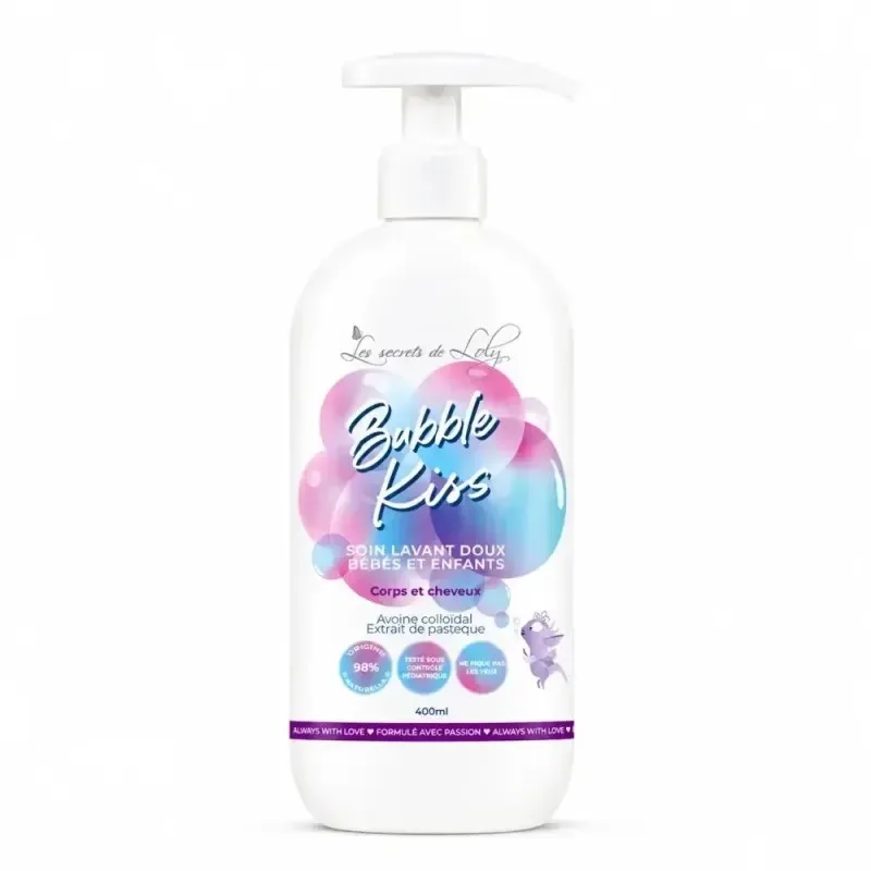 LES SECRETS DE LOLY Bubble Kiss Soin Lavant Doux Bébé et Enfant 400 ml