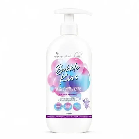 LES SECRETS DE LOLY Bubble Kiss Soin Lavant Doux Bébé et Enfant 400 ml