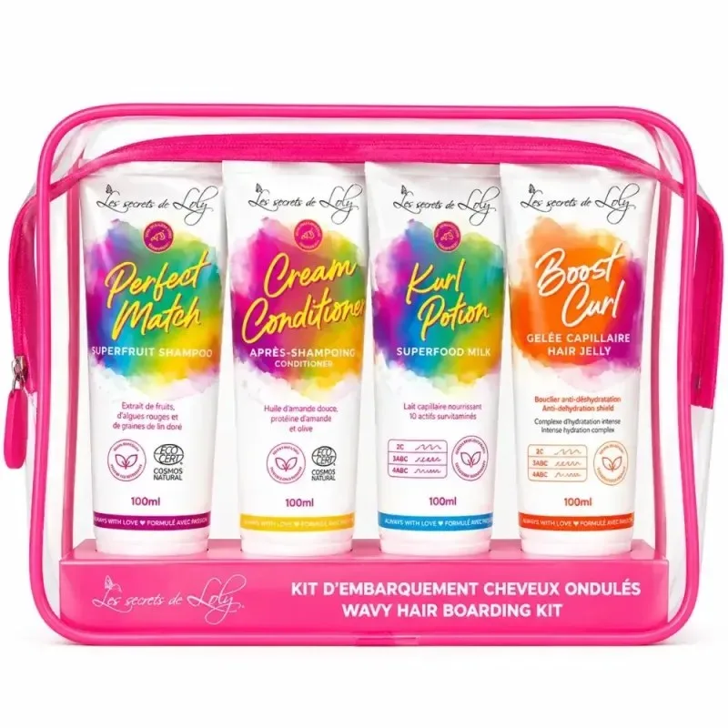 LES SECRETS DE LOLY Trousse de Voyage Cheveux Ondulés