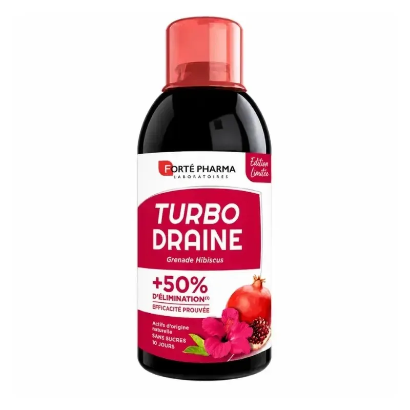 FORTE PHARMA Turbodraine Grenade Hibiscus 500 ml