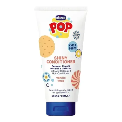CHICCO Pop Shiny Après-Shampooing Cheveux Doux et Démêlés Parfum Vanille 150 ml