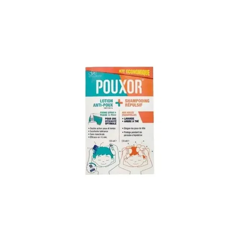 Pouxor Kit Lotion + Shampoing Répulsif
