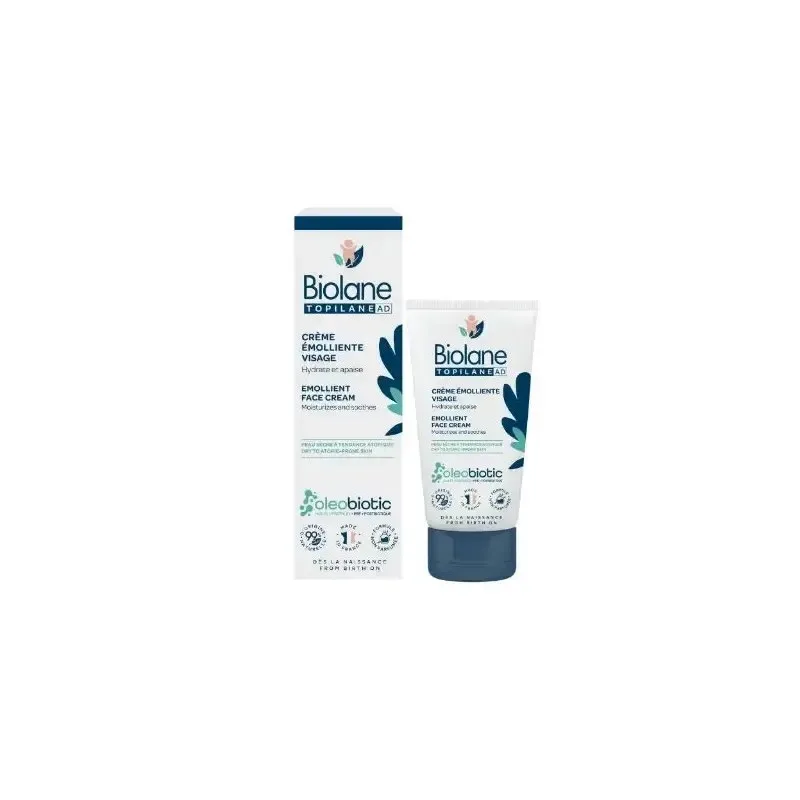 BIOLANE Topilane AD Crème Émolliente Visage 50 ml