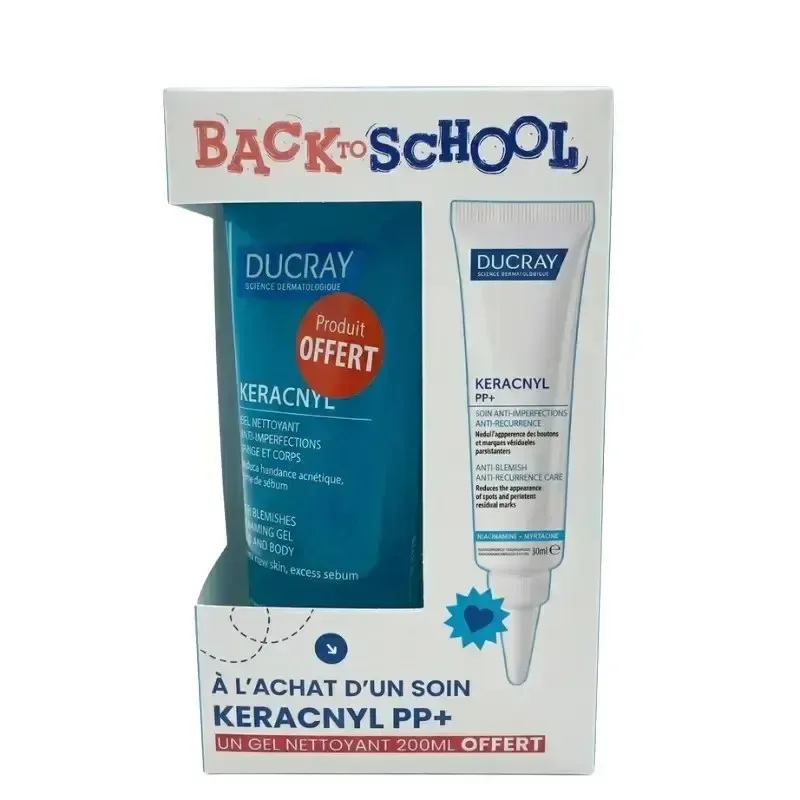 DUCRAY Keracnyl PP+ 30 ml + Gel Nettoyant 200 ml