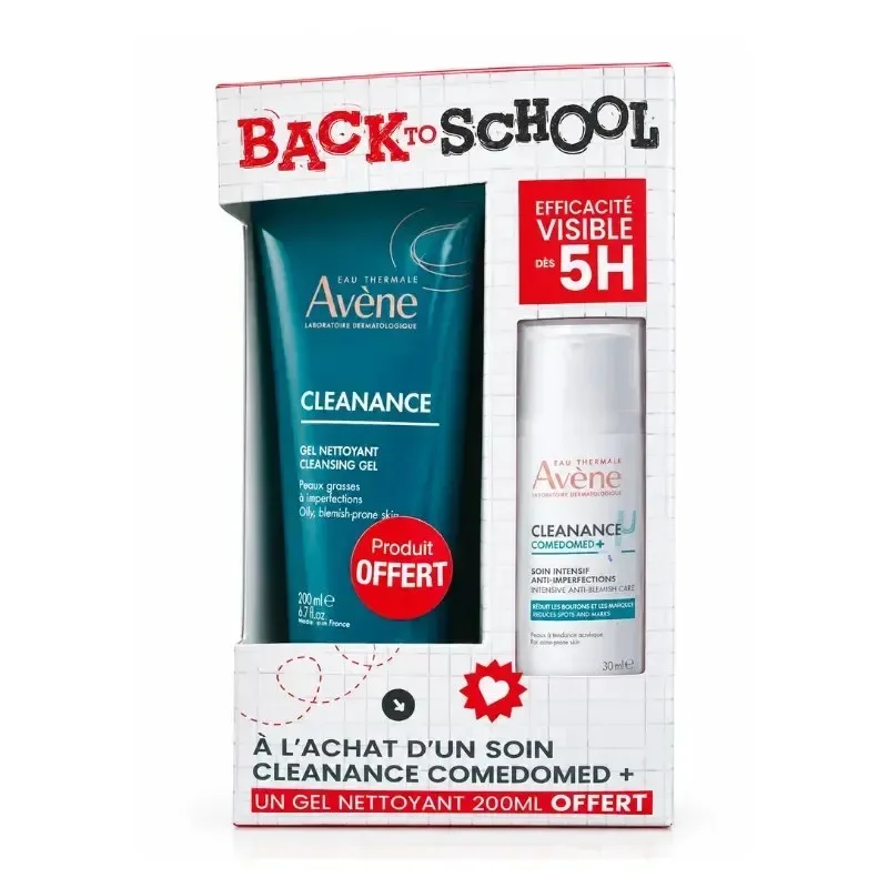 AVENE Cleanance Comedomed+ 30 ml + Gel Nettoyant Cleanance 200 ml