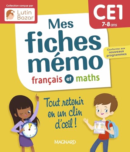 Mes Fiches Memo Français et Maths CE1 - une Collection Concue Par Lut