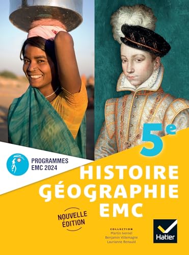 Histoire-Geographie-Emc 5e - Éd. 2024 - Livre Élève