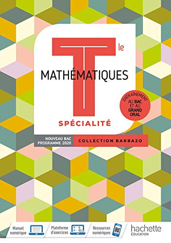 Barbazo Mathématiques Specialite Terminales - Livre Élève - Éd. 2020
