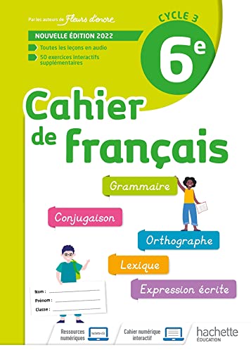 Cahier de Français 6e - Cahier D'Activites - Éd. 2022