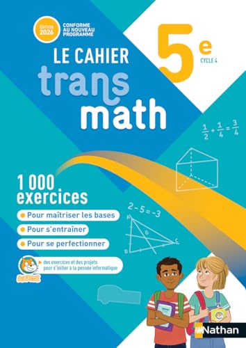 Transmath Mathématiques 5e - Cahier Élève - 2026