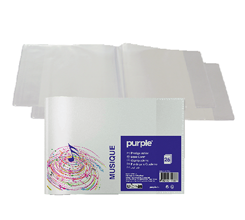 Protège-cahier de musique en PVC — Transparent