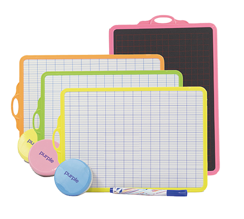Kit ardoise scolaire 2 en 1 (marqueur + effaceur)