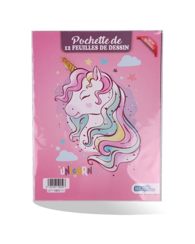 Pochette de dessin 24×32 cm — 12 feuilles 170 g