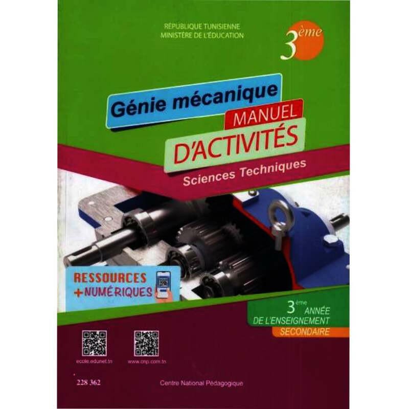 Génie mécanique — 3ème année secondaire — Activités (Sciences techniques)