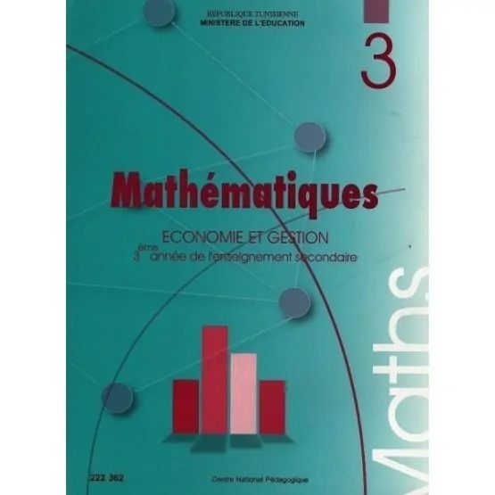 Manuel de mathématiques — 3ème année secondaire (Économie-Gestion) · CNP