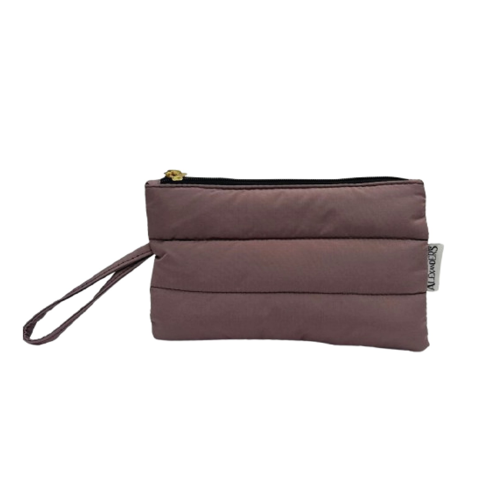 Trousse Matelassée Taupe, 1 Compartiment – ALEXANDER'S