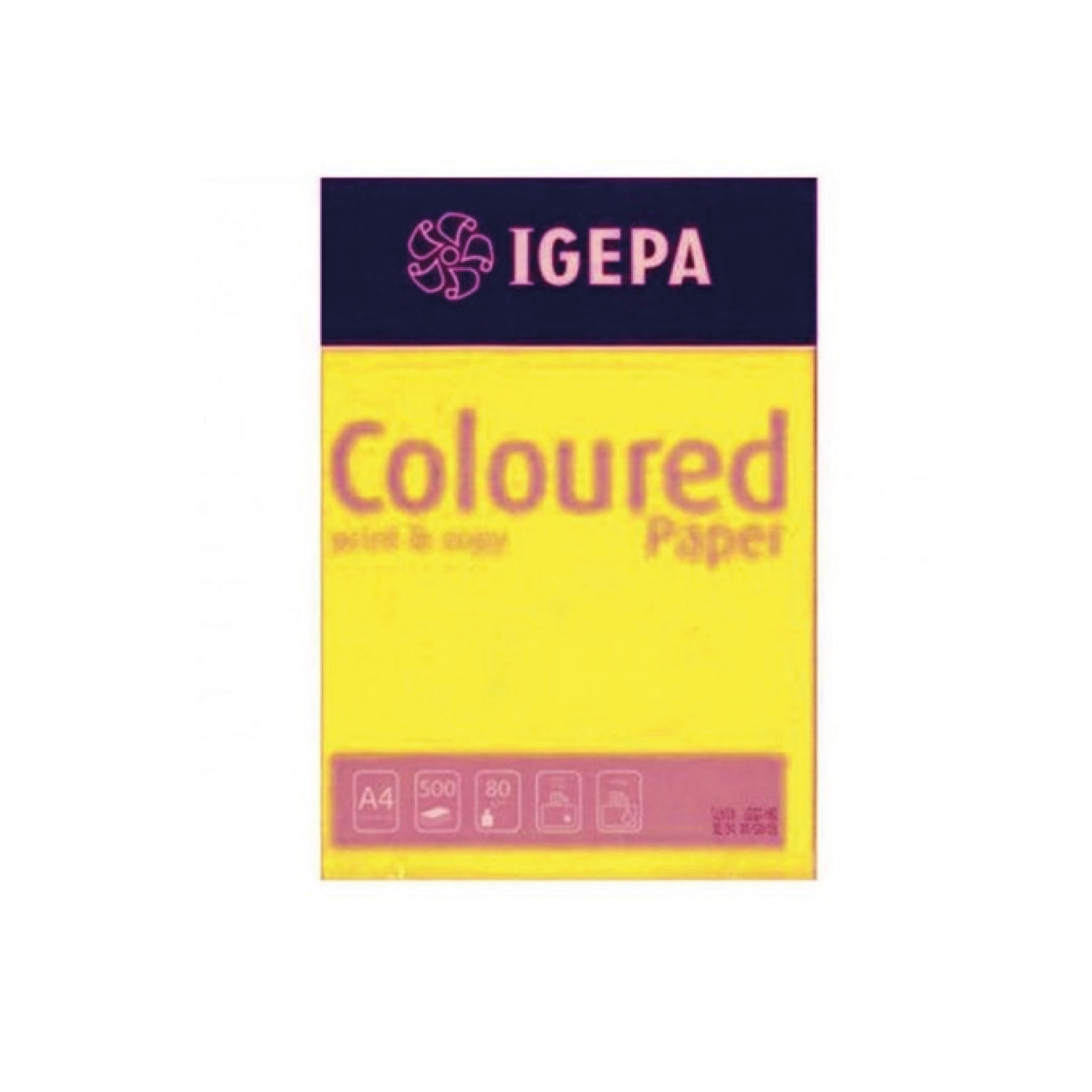 Rame Papier Couleur Schwefelgelb – 80g/m² – 500 Feuilles – Igepa